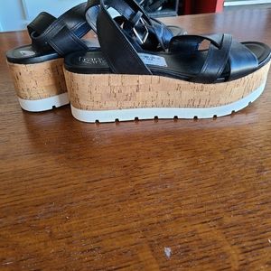 NWT black sandals